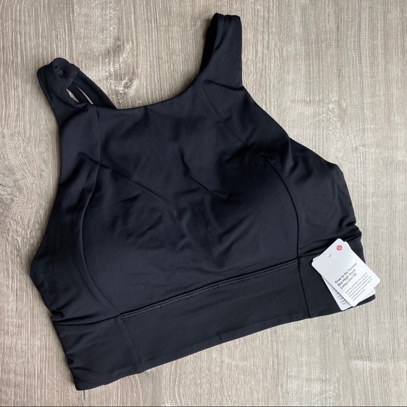 Lululemon Free to Be Serene High-neck Bra Black - Picture 4 of 8